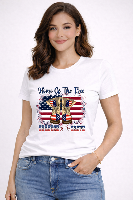 Home of the Free Crewneck Tee