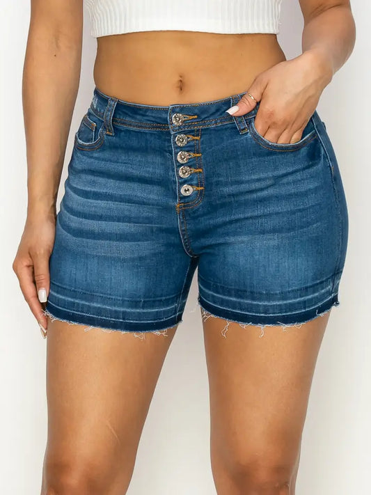 High Rise Sexy Button-Down Women Denim Shorts