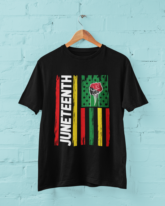 Juneteenth Flag Crewneck Tee